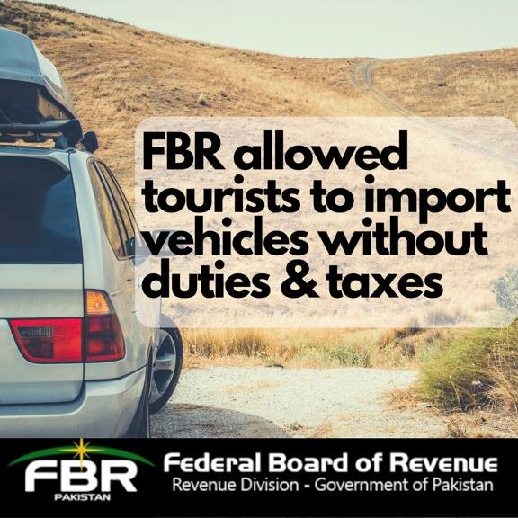 Import Vehicles Tourists Without Taxes Duties