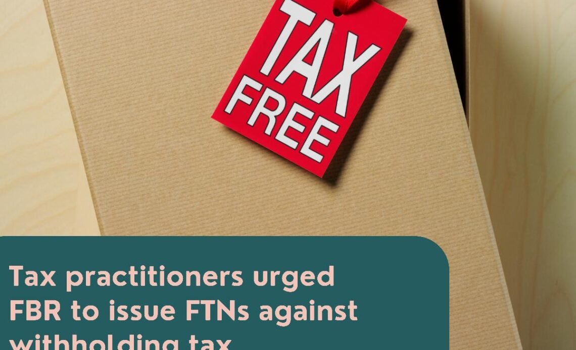 Tax Practitioners demands Tax Free Number from FBR