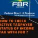 How to check active taxpayer status with fbr in income tax
