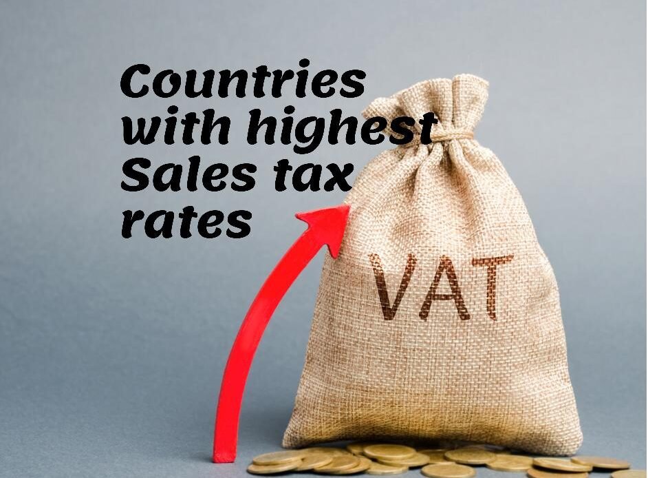 Countries with highest sales tax rates in the world on retailers