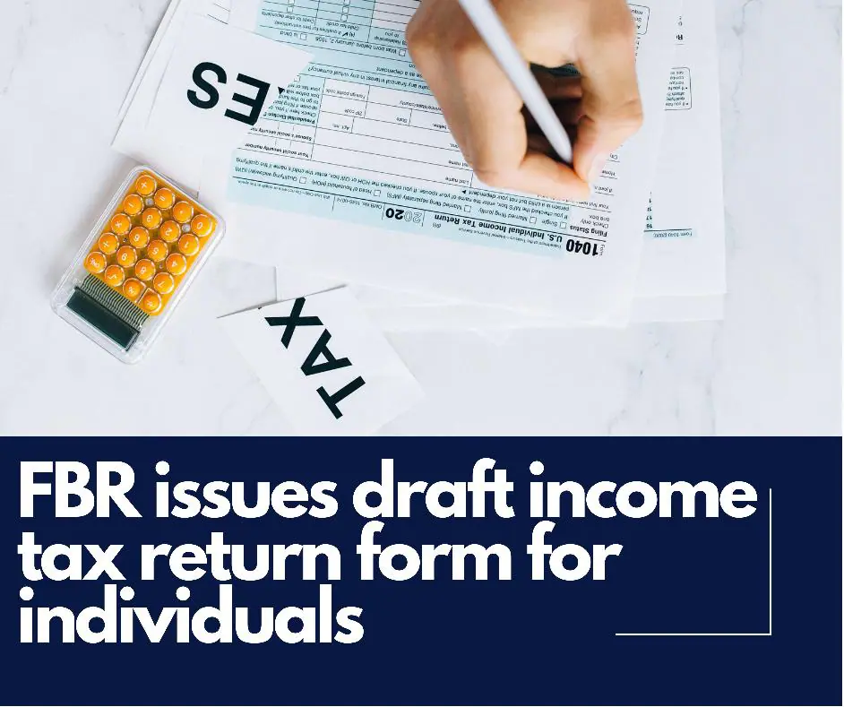 Draft income tax returns form for individuals other than salary