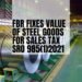 FBR fixes value-of steel goods for sales tax purpose SRO985