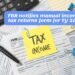 FBR notifies manual income tax return forms for tax year 2021 for individuals and AOPs