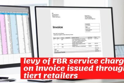 Service charges on invoice issued by tier1 retailers