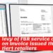 Service charges on invoice issued by tier1 retailers