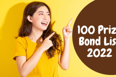 100 Prize Bond List 2022