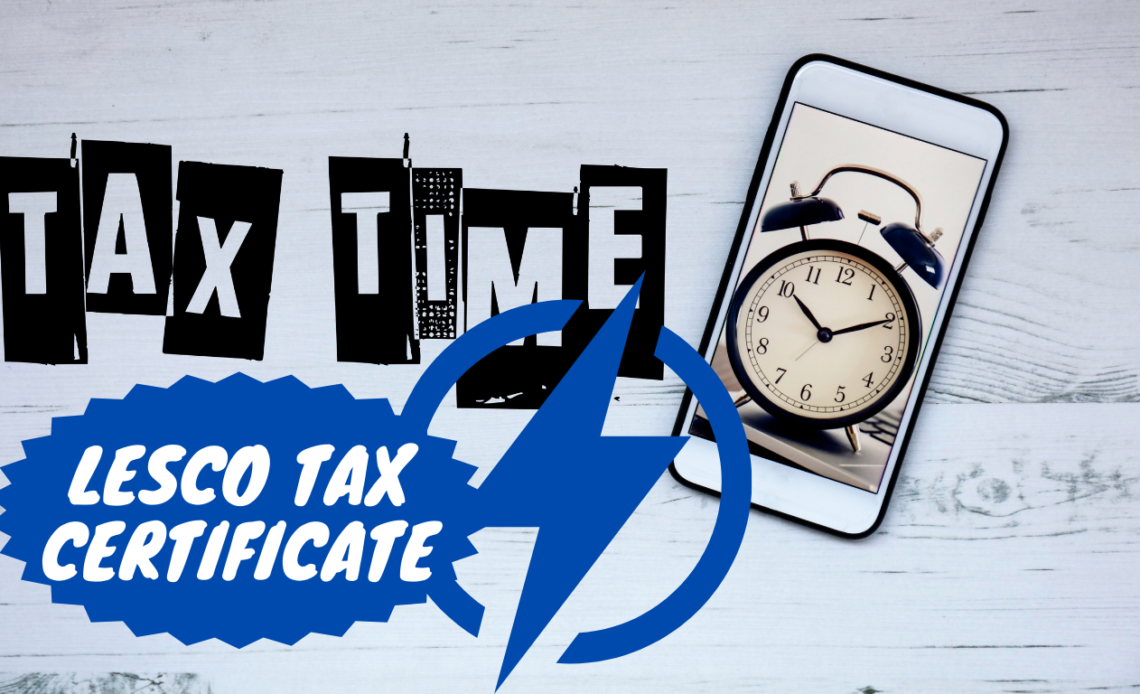 Download Lesco Bill Advance Withholding Income Tax Certificate online