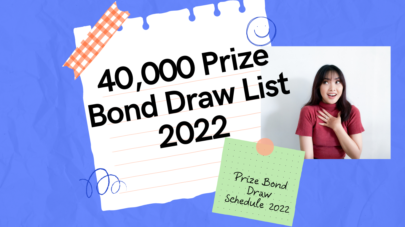 40000 Prize Bond Draw List 2022 and Prize Bond Draw Schedule 2022