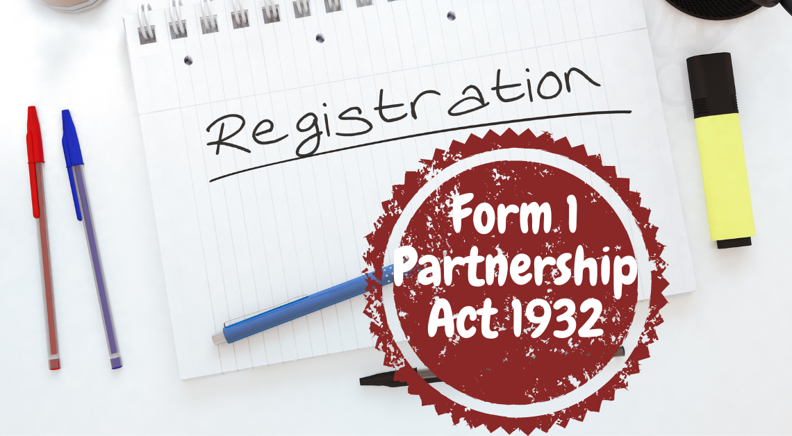 Form 1 Partnership Act 1932