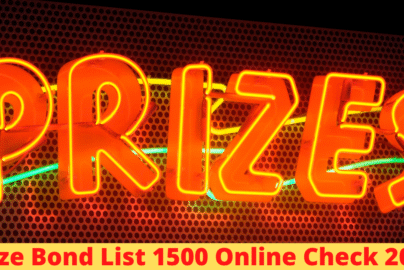 Prize Bond List 1500 Online Check 2022