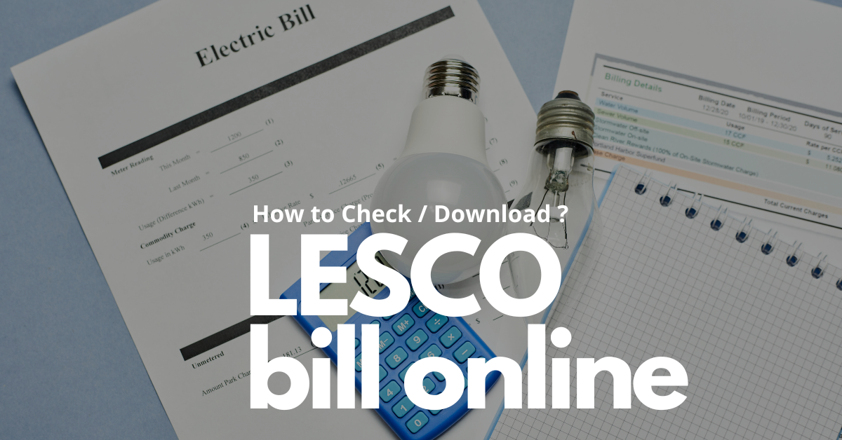 How To Check LESCO Bill Duplicate Online