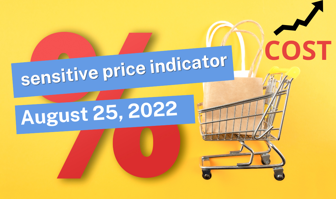 What is the Sensitive Price Indicator for Week ended August 25 2022