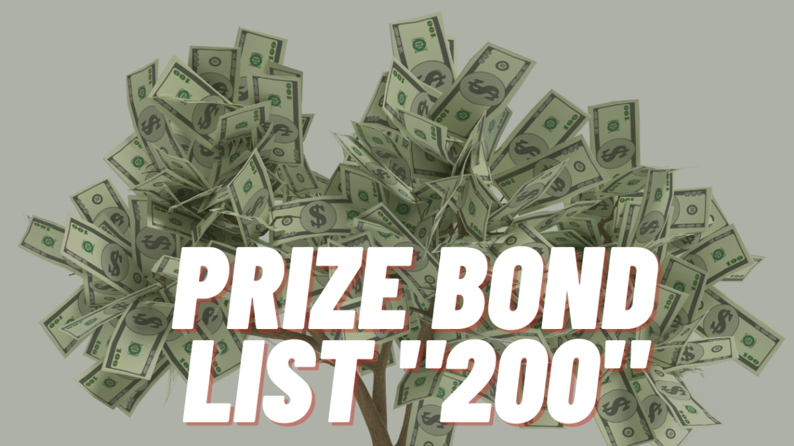200 Prize Bond lucky draw list check online 15 September 2022