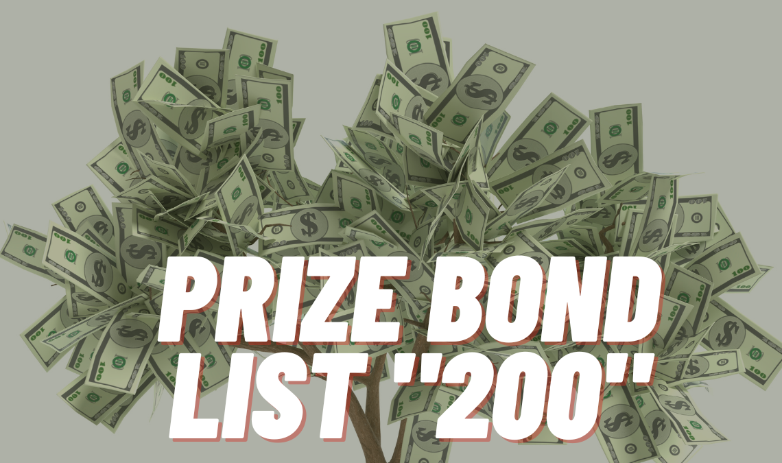200 Prize Bond lucky draw list check online 15 September 2022
