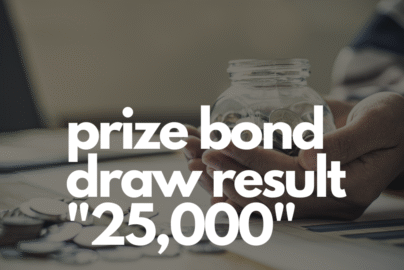 25000 prize bond draw result September 2022