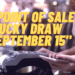 FBR Point of Sales Lucky Draw September 15 2022