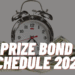 prize bond draw schedule 2022
