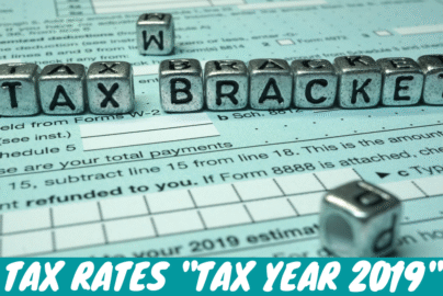 tax rates tax year 2019 tax brackets tax card