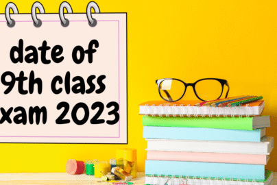 Date of 9th class exam 2023 all punjab board