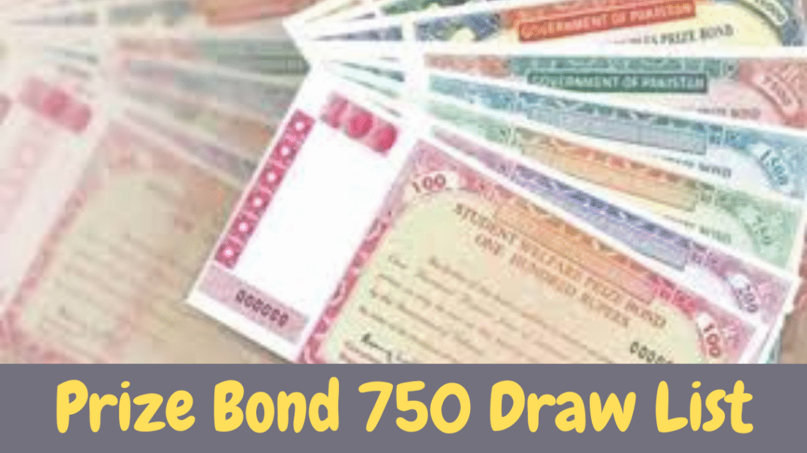 Prize Bond 750 Draw List 16 January 2023