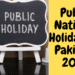 Public national holidays in Pakistan in 2023 Calendar 2023