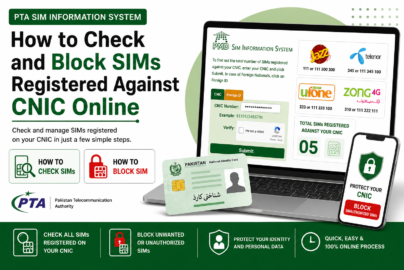 How to Check & Block Mobile SIMs Registered Against Your CNIC in Pakistan