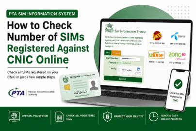 PTA SIM Information System – Check SIMs on CNIC