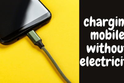 ways of charging mobile without electricity