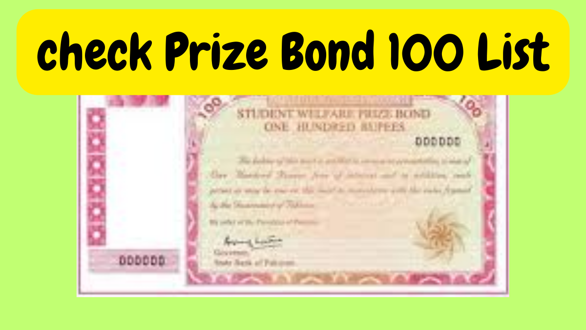 100 Prize Bond List Draw 41 Rawalpindi Result 15 February 2023