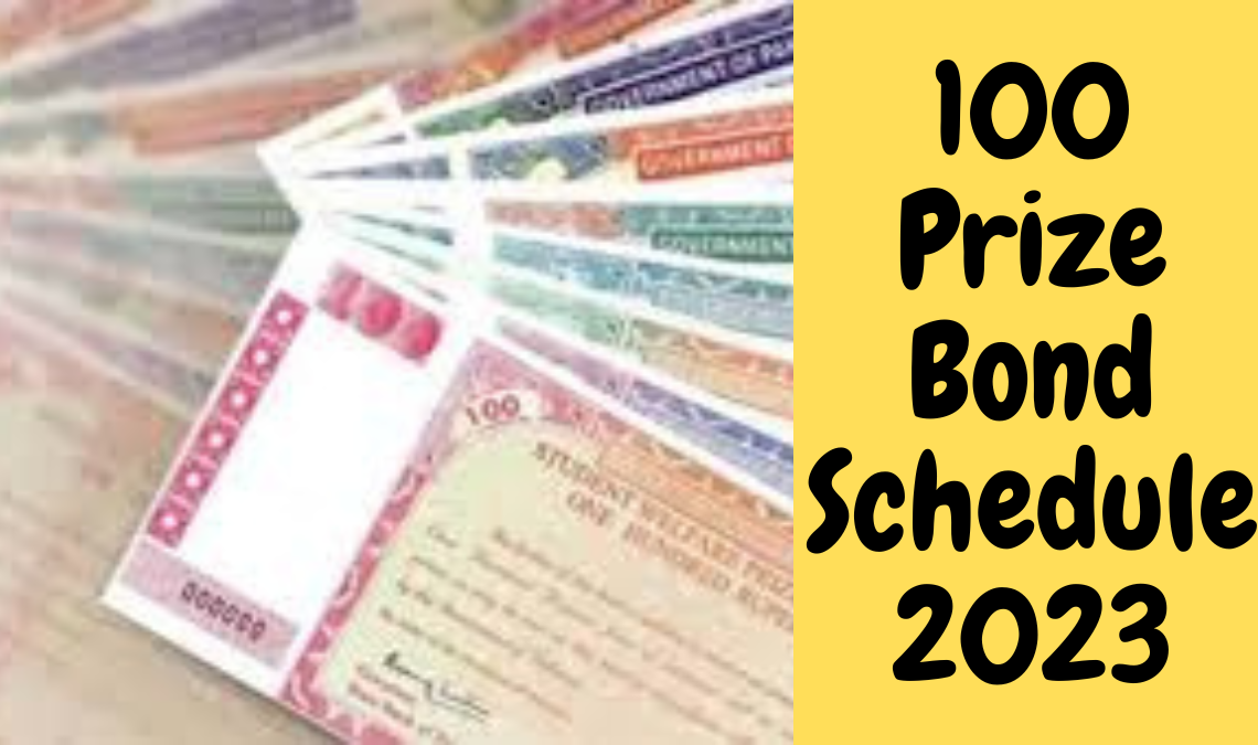 100 Prize Bond Schedule 15 February 2023 draw list