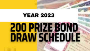 200 Prize Bond Draw Schedule 2023