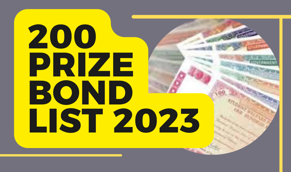 200 Prize Bond List 2023 Faisalabad 15 March 2023 check and download online in pdf