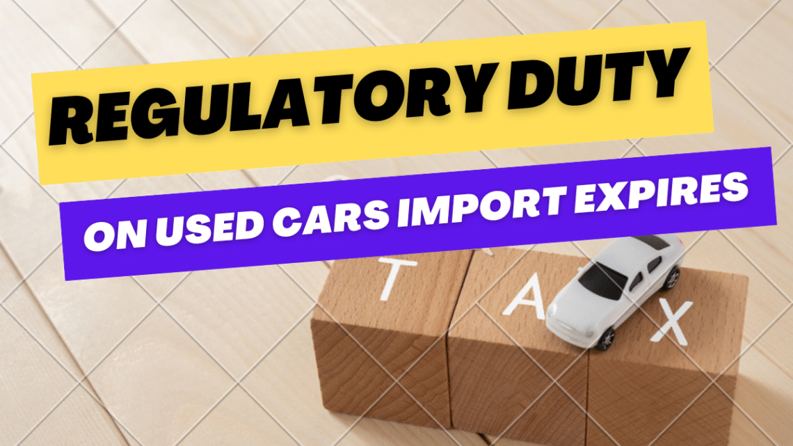 Regulatory Duty on Used Cars Import Dropped