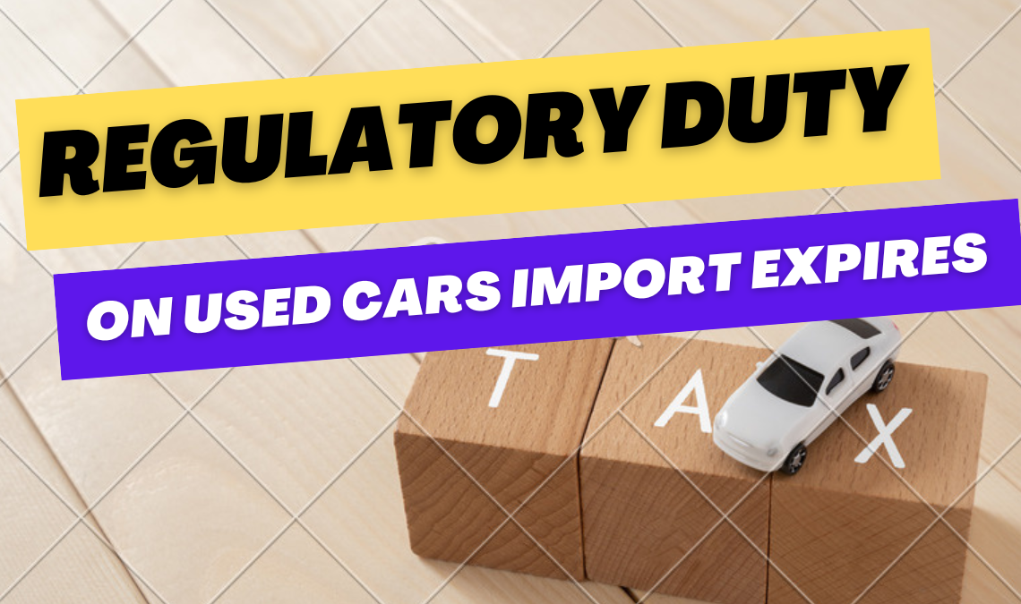 Regulatory Duty on Used Cars Import Dropped