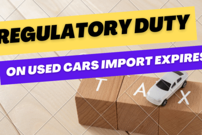Regulatory Duty on Used Cars Import Dropped