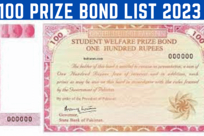100 Prize Bond List 15 May 2023 Multan