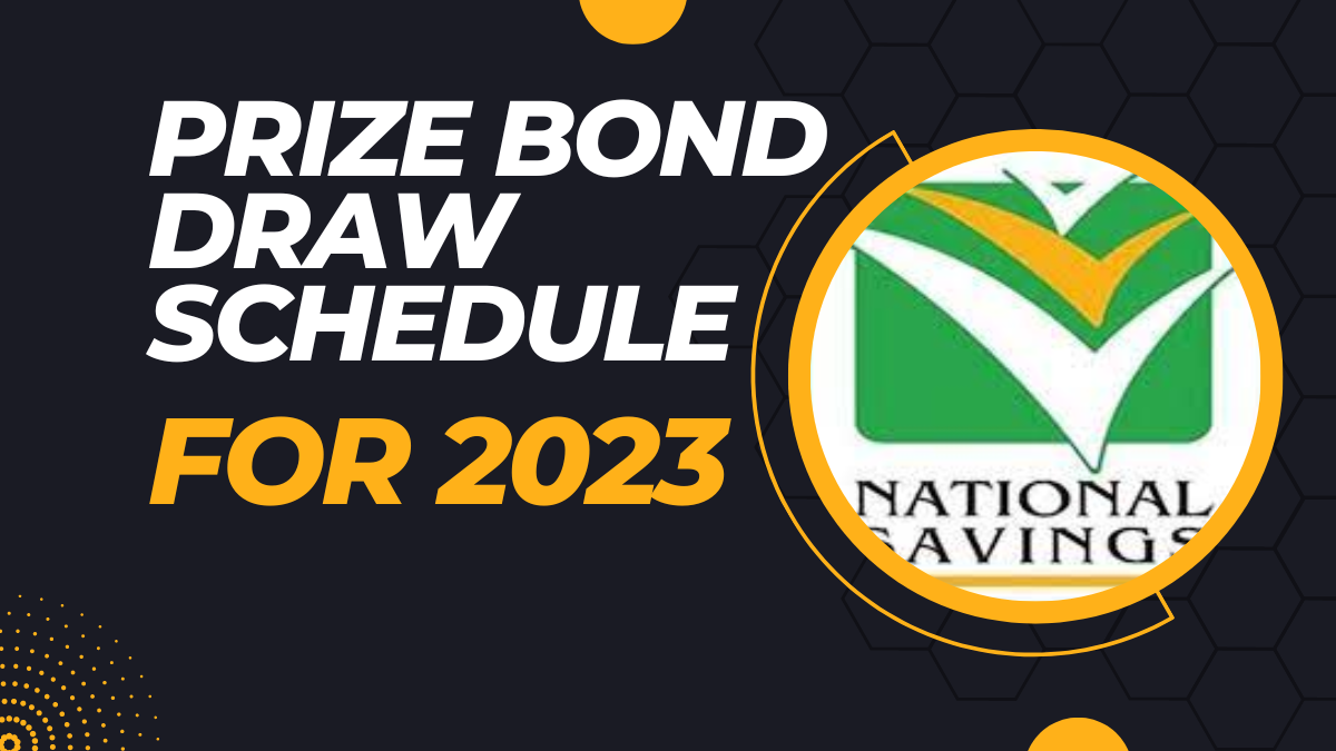 Premium Prize Bond Draw Schedule 2023 State Bank Of Pakistan