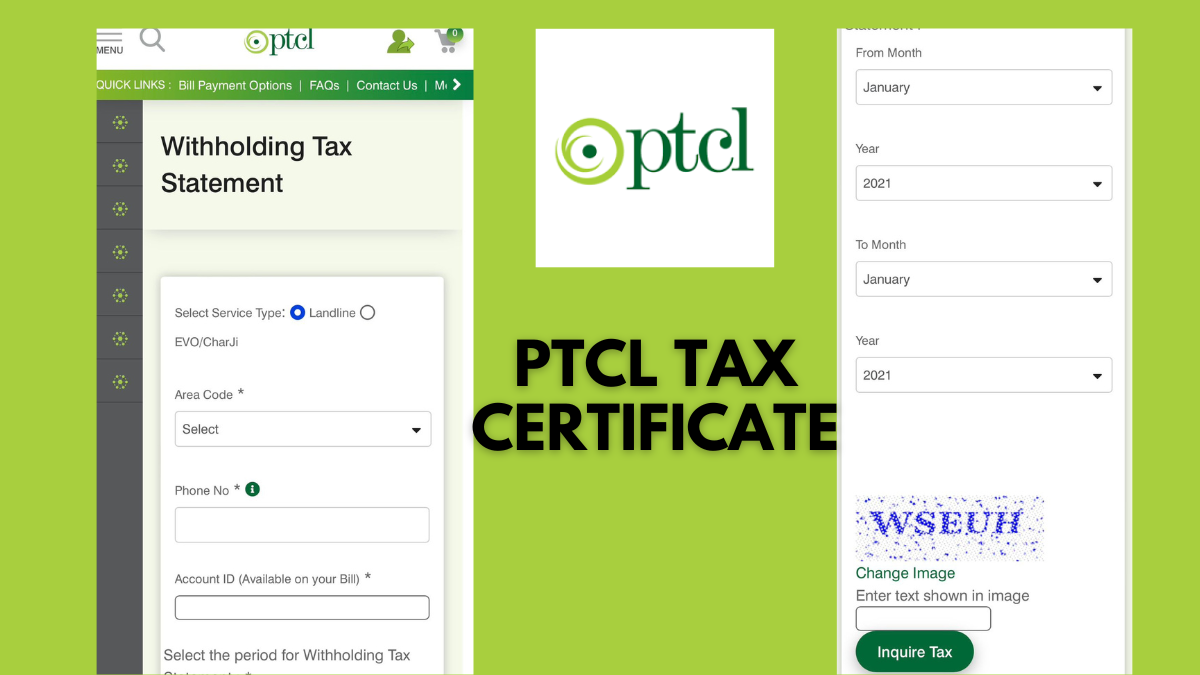 How to Access the Online PTCL Withholding Tax Certificate