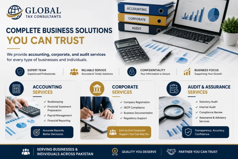 Global tax consultants are experts in tax accounting audit and corporate services