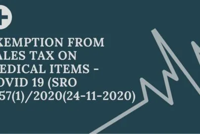Exemption-medical-equipments-sro-fbr