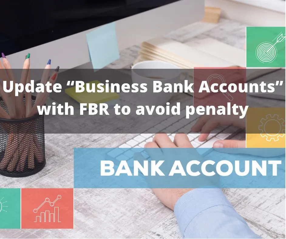 Business Bank Account Updation with FBR Section114A