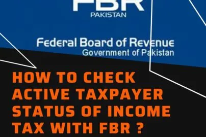 How to check active taxpayer status with fbr in income tax