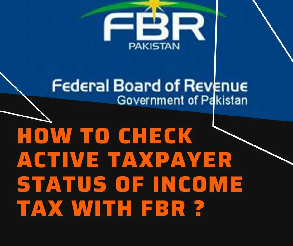 How to check active taxpayer status with fbr in income tax