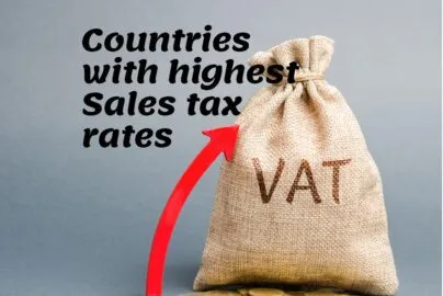Countries with highest sales tax rates in the world on retailers