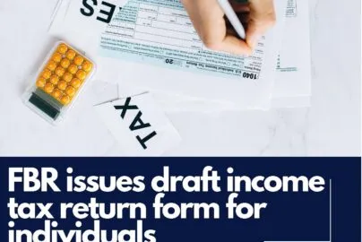 Draft income tax returns form for individuals other than salary