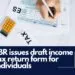 Draft income tax returns form for individuals other than salary