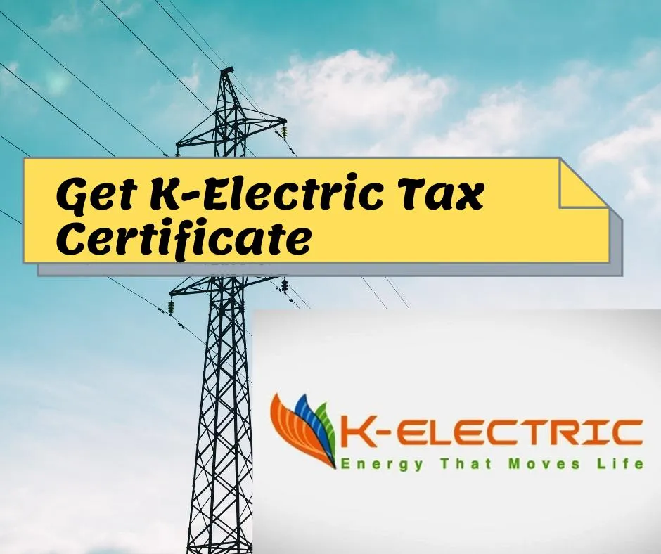 K Electric Tax Certificate 2021