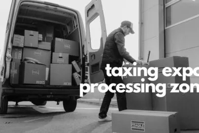 Government taxed export processing zones