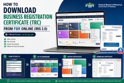 How to Download Business Registration Certificate from FBR Online through IRIS 2.0 Portal in Pakistan
