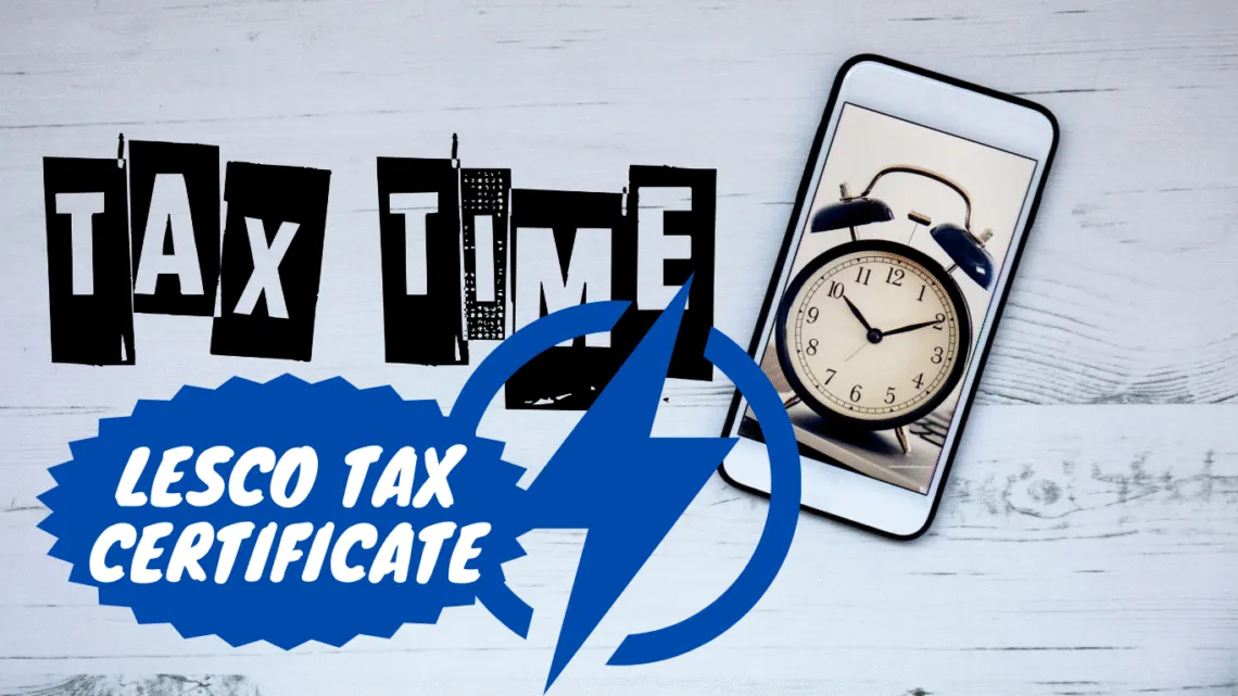 Download Lesco Bill Advance Withholding Income Tax Certificate online